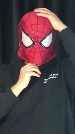 Handmade Spider-Man 2 Movie Accuracy Garfield Version Cosplay Mask Peter Parker Handicraft Collectible Item For Birthday Gifts