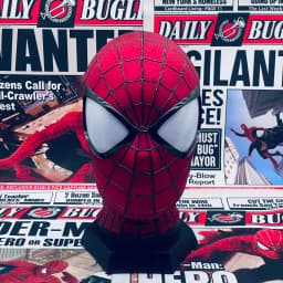 Handmade Spider-Man 2 Movie Accuracy Garfield Version Cosplay Mask Peter Parker Handicraft Collectible Item For Birthday Gifts