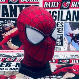 Handmade Spider-Man 2 Movie Accuracy Garfield Version Cosplay Mask Peter Parker Handicraft Collectible Item For Birthday Gifts