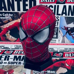 Handmade Spider-Man 2 Movie Accuracy Garfield Version Cosplay Mask Peter Parker Handicraft Collectible Item For Birthday Gifts