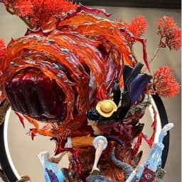 One Piece Gk Anime Figure Luffy With Led Toys Gear 3 Figurine Red Roc Pvc Statue Collectible Model Decoration Birthday Gift