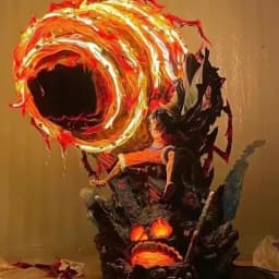 One Piece Gk Anime Figure Luffy With Led Toys Gear 3 Figurine Red Roc Pvc Statue Collectible Model Decoration Birthday Gift