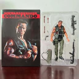 Commando John Matrix Schwarzenegger Action Figure Judgment Day T-800 Model Toy For Birthday Gifts