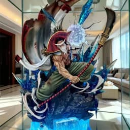 Spot PVC 40cm Edward Newgate Action Figure -Lx Gk Statue Whitebeard One Piece Collectible Toy Room Desktop Decoration Toy