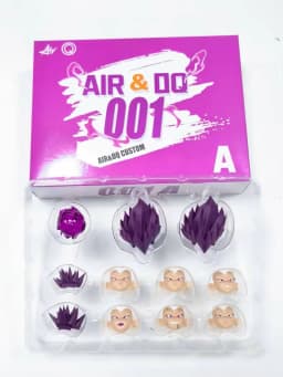 In Stock Air&OQ Dragon Ball Studio Super Vegeta Ultra Ego Action Anime Figure Head Sculpt Model Accessory SHF Collectible Toys