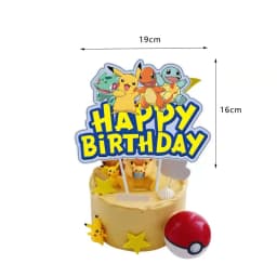 Cartoon Pokemon Birthday Party Decorations Pikachu Theme Disposable Tableware Paper Cup Plate Banner Christmas Party Favor Gifts