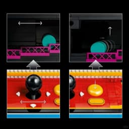 Cheapest Retro Arcade Cabinet Bricks Building Blocks 1371pcs Vintage Game Console Display Model Christmas Gifts for Adults Toys