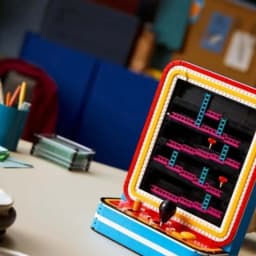 Cheapest Retro Arcade Cabinet Bricks Building Blocks 1371pcs Vintage Game Console Display Model Christmas Gifts for Adults Toys