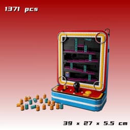 Cheapest Retro Arcade Cabinet Bricks Building Blocks 1371pcs Vintage Game Console Display Model Christmas Gifts for Adults Toys