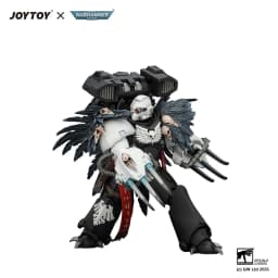 JOYTOY Warhammer 40k 1/18 Action Figures Raven Guard Chapter Master Aethon Shaan with Claws of Severax and Heavy Bolt Pistol