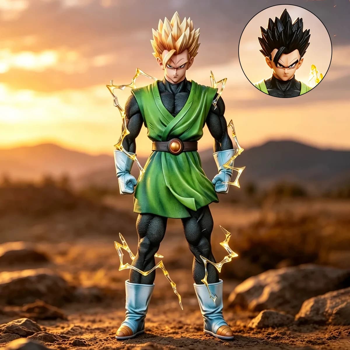 32cm/12.59in Anime Dragon Ball Z Figure Son Gohan Action Figure Statue Desktop Ornamen Collection Model Toys Gifts