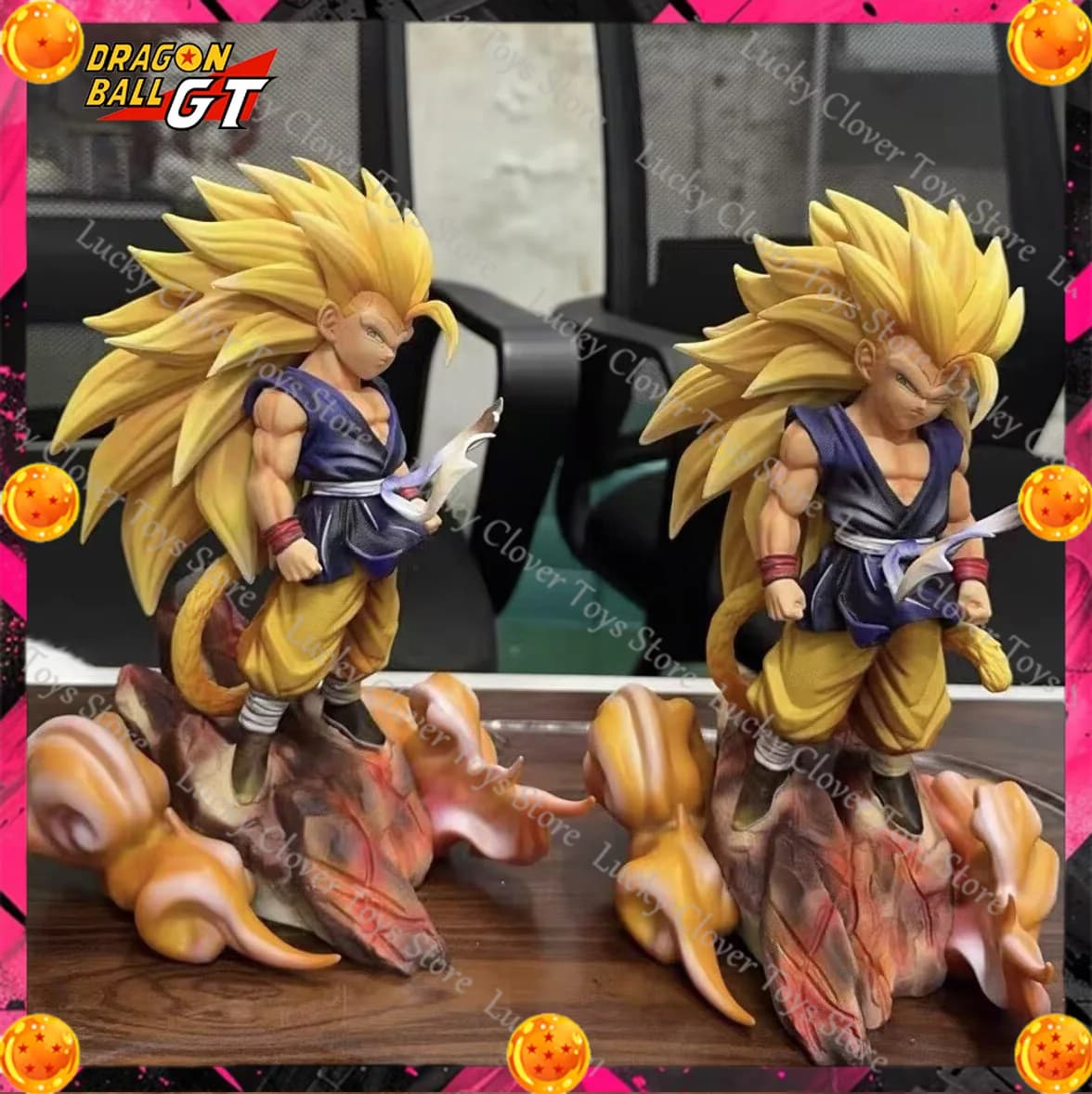 【INSTOCK】Dragon Ball GT Anime Figure Super Saiyan 3 Son Goku PVC Statue Model Desktop Ornament Hobby Collectible for Anime Fans