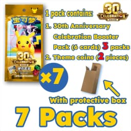IN STOCK 100% Original Pokemon Cards 30th Anniversary Celebration Coin Set PTCG Simplified Chinese Version Collection Card Gifts