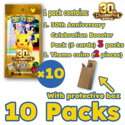 IN STOCK 100% Original Pokemon Cards 30th Anniversary Celebration Coin Set PTCG Simplified Chinese Version Collection Card Gifts
