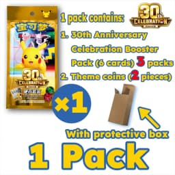 IN STOCK 100% Original Pokemon Cards 30th Anniversary Celebration Coin Set PTCG Simplified Chinese Version Collection Card Gifts