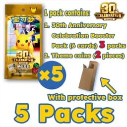 IN STOCK 100% Original Pokemon Cards 30th Anniversary Celebration Coin Set PTCG Simplified Chinese Version Collection Card Gifts