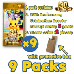 IN STOCK 100% Original Pokemon Cards 30th Anniversary Celebration Coin Set PTCG Simplified Chinese Version Collection Card Gifts