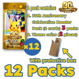 IN STOCK 100% Original Pokemon Cards 30th Anniversary Celebration Coin Set PTCG Simplified Chinese Version Collection Card Gifts
