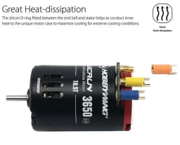 Hobbywing QuicRun 3650 3650SD Sensored G2 6.5 8.5 10.5 13.5 17.5T 21.5T 2-3S Race Brushless Motor For 1/10 1:12 Rc Car F1 Trucks