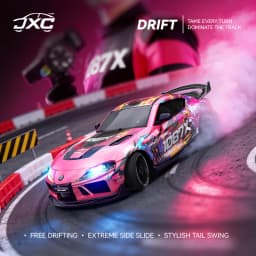 New 1:43 RC Drift Car, 2.4G Four-wheel Drive, with Steering Gyroscope Adjustable Speed Cool Light, JXC SP4301 RC Car Toy Gift