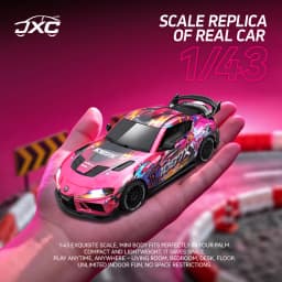 New 1:43 RC Drift Car, 2.4G Four-wheel Drive, with Steering Gyroscope Adjustable Speed Cool Light, JXC SP4301 RC Car Toy Gift