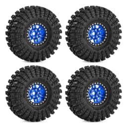1.9 Inch Beadlock Wheels Tires 12mm Hex for TRX4 SCX10 Capra Axial SCX24 Traxxas Enduro RC Crawler Truck Upgrade Parts