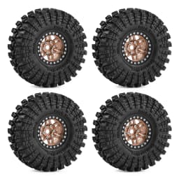 1.9 Inch Beadlock Wheels Tires 12mm Hex for TRX4 SCX10 Capra Axial SCX24 Traxxas Enduro RC Crawler Truck Upgrade Parts