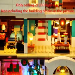LYBMTWF LED Lighting Kit Compatible with Lego 21330 Home Alone House Building Blocks Model(NOT Include The Model Bricks)