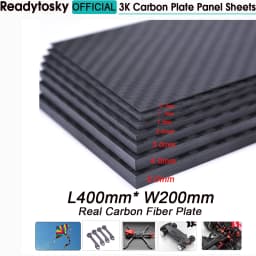 400mm X 200mm Real Carbon Fiber Plate Panel Sheets 0.5mm 1mm 1.5mm 2mm 3mm 4mm 5mm Thickness Composite Hardness Material