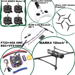 BCUBE MARK4 V2 8/9/10inch F722 Flight Control 45/60A 4INI ESC Rack Drone FPV Carbon Fiber PV Racing Drone Quadcopter Freestyle