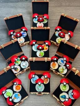 Funism Pokemon 30th Anniversary Blind Box Figure Starter Pokemon Poke Ball Collectible Desktop Ornament For Adult Collection