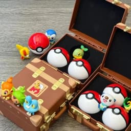 Funism Pokemon 30th Anniversary Blind Box Figure Starter Pokemon Poke Ball Collectible Desktop Ornament For Adult Collection