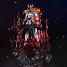 33cm Bleach Anime Figure Kurosaki Ichigo Ulquiorra Cifer Figures 1:1 Figurine Collection Desktop Models Toys Christmas Gifts
