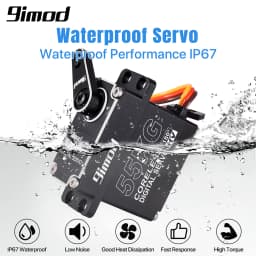 9imod 55kg Waterproof Servo IP67 180/270 Magnetic Sensor High Torque Coreless Digital Servo Full Metal Gear for 1/8 1/10 RC Cars