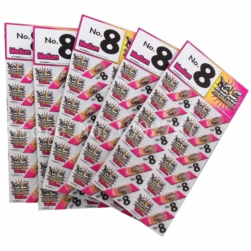 12 Pieces OS O.S. 8 No.8 #8 Standard Glow Plug Spark Medium For RC Car Truck Engine Remote Control Toys
