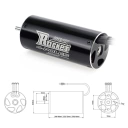 Rocket RC 2968 2958 2948 3400KV 3450KV 3800KV Brushless Boat Motor for Traxxas Feilun FT011 FT012 600-800mm RC Boat Car