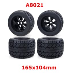 4PCS 1/8 Wheels Tires 170mm 165mm Tyre Weel 17mm Hex Hub Rubber Sponge for 1/8 RC Car Monster Truck Buggy ARRMA Traxxas