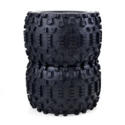 4PCS 1/8 Wheels Tires 170mm 165mm Tyre Weel 17mm Hex Hub Rubber Sponge for 1/8 RC Car Monster Truck Buggy ARRMA Traxxas