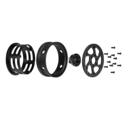 4Pcs 1.9 Inch Carbon Fiber Wheels Rim for 1/10 RC Car Crawler Capra SCX10 RR10 TF2 Element Enduro Gmade R1 Cheater Rigs 1.9S DIY