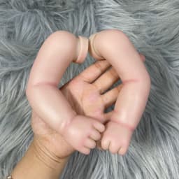 19 inches Already Painted Bebe Juliette Doll Kits Vinyl Reborn Doll Unassembled DIY Mold Reborn Doll Kit Gift