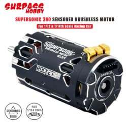 Surpass Hobby Rocket-RC Supersonic 380 8.5T 10.5T 13.5T 17.5T 2-3S Brushless Sensored Motor 80A 6-11V ESC For 1/12 1/14 RC Car