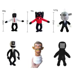 20-28cm Skibidi Toilet Plush Toy New Doll Stuffed Toy Yes Yes Dop Speaker Man TV Man Camara Camera Man