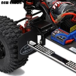 NEW ENRON Rubber Quarters Front & Rear Fender Mud Flaps Aluminum Bracket Set for RC Crawler Car 1/10 Traxxas TRX4 Tamiya D110