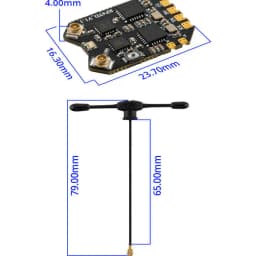 5PCS RadioMaster RP4TD FCC 2.4GHz ExpressLRS True Diversity Receiver Dual Antenna CRSF For FPV Racing Drone Parts Bulk Price