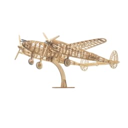 P-38 Lightning Balsa Wood Plane Model Kit 450mm Laser Cut Wooden Aircraft Static DIY Gift Display
