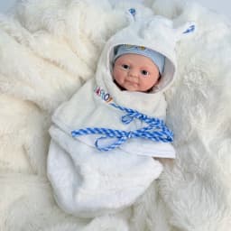 BRASTOY Solid Silicone Reborn Baby Doll 40cm Coconut Boy Realistic and Soft to Touch Can Be Plated, Shipped from Brazil