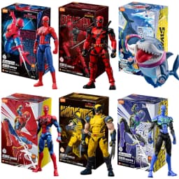 Blokees Deadpool 3 Wolverine Action Figures Spider-Man Movie Version Deadpool & Friend Series Collections Figures Adult Gift
