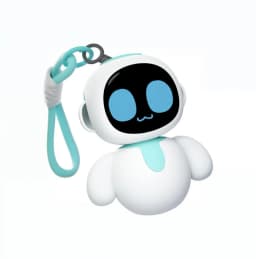 ENERGIZE LAB Eiliko Aquamarine Your Tiny AI Charm Robot That Matches Every Daily Outfit,Fun Electronic Pendant Toys,for Couples