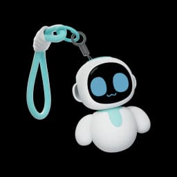 ENERGIZE LAB Eiliko Aquamarine Your Tiny AI Charm Robot That Matches Every Daily Outfit,Fun Electronic Pendant Toys,for Couples