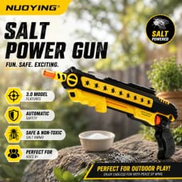 NUOYING New Fly Mosquito Gun 3.0 Salt Shooting Toy Gun Perfect Children's Day Gift for Adults Kids